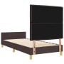 Estructura de Cama Marrón Oscuro 100x200 cm Tela de , Camas y somieres - Ref: Foro24-3344630, Precio: 142,74 €, Descuento: %