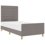 Estructura de cama Taupe 100x200 cm Tela de , Camas y somieres - Ref: Foro24-3344631, Precio: 138,34 €, Descuento: %