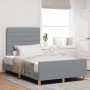 Estructura de Cama Gris Claro 120x190 cm Tela de , Camas y somieres - Ref: Foro24-3344634, Precio: 198,54 €, Descuento: %