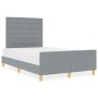 Estructura de Cama Gris Claro 120x190 cm Tela de , Camas y somieres - Ref: Foro24-3344634, Precio: 198,54 €, Descuento: %