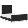 Cama Negra 120x190 cm de Tela de , Camas y somieres - Ref: Foro24-3344636, Precio: 176,67 €, Descuento: %