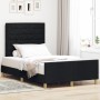Estructura de cama Marrón oscuro 120x190 cm Tela de , Camas y somieres - Ref: Foro24-3344637, Precio: 189,38 €, Descuento: %