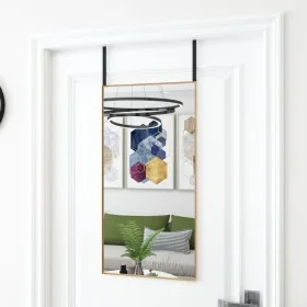 Glass and golden aluminum door mirror 40x80 cm by vidaXL, Mirrors - Ref: Foro24-327416, Price: 33,94 €, Discount: %