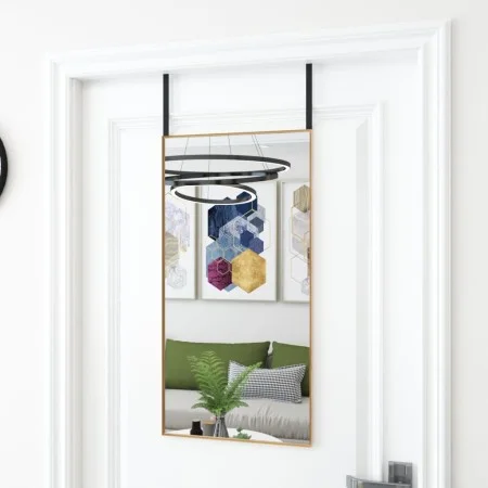 Espejo de puerta cristal y aluminio dorado 40x80 cm de vidaXL, Espejos - Ref: Foro24-327416, Precio: 33,94 €, Descuento: %