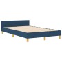 Estructura de Cama Azul Tela 120 x 190 cm Estructura de Cama de , Camas y somieres - Ref: Foro24-3344640, Precio: 200,42 €, D...