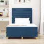Estructura de Cama Azul Tela 120 x 190 cm Estructura de Cama de , Camas y somieres - Ref: Foro24-3344640, Precio: 200,42 €, D...
