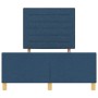 Estructura de Cama Azul Tela 120 x 190 cm Estructura de Cama de , Camas y somieres - Ref: Foro24-3344640, Precio: 200,42 €, D...