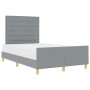 Estructura de Cama Gris Claro 120x200 cm Tela de , Camas y somieres - Ref: Foro24-3344641, Precio: 179,88 €, Descuento: %