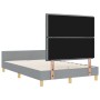 Estructura de Cama Gris Claro 120x200 cm Tela de , Camas y somieres - Ref: Foro24-3344641, Precio: 179,88 €, Descuento: %