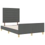 Cama Gris Oscuro 120x200 cm Tela de , Camas y somieres - Ref: Foro24-3344642, Precio: 178,26 €, Descuento: %