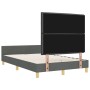 Cama Gris Oscuro 120x200 cm Tela de , Camas y somieres - Ref: Foro24-3344642, Precio: 178,26 €, Descuento: %