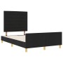 Cama Negra 120x200 cm de Tela de , Camas y somieres - Ref: Foro24-3344643, Precio: 205,19 €, Descuento: %