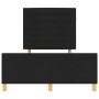 Cama Negra 120x200 cm de Tela de , Camas y somieres - Ref: Foro24-3344643, Precio: 205,19 €, Descuento: %