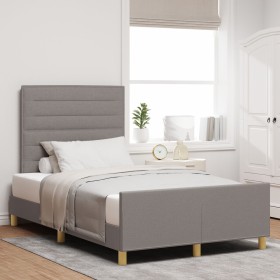 Cama Taupe 120x200 cm de Tela de , Camas y somieres - Ref: Foro24-3344645, Precio: 179,36 €, Descuento: %