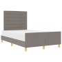 Cama Taupe 120x200 cm de Tela de , Camas y somieres - Ref: Foro24-3344645, Precio: 179,36 €, Descuento: %