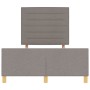 Cama Taupe 120x200 cm de Tela de , Camas y somieres - Ref: Foro24-3344645, Precio: 179,36 €, Descuento: %