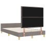 Cama Taupe 120x200 cm de Tela de , Camas y somieres - Ref: Foro24-3344645, Precio: 179,36 €, Descuento: %