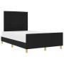 Estructura de Cama Negra 140x190 cm de Tela de , Camas y somieres - Ref: Foro24-3344650, Precio: 218,44 €, Descuento: %