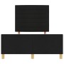 Estructura de Cama Negra 140x190 cm de Tela de , Camas y somieres - Ref: Foro24-3344650, Precio: 218,44 €, Descuento: %