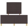 Estructura de Cama de Tela Marrón Oscuro 140x190 cm de , Camas y somieres - Ref: Foro24-3344651, Precio: 235,94 €, Descuento: %