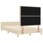 Cama de tela crema 140x190 cm de , Camas y somieres - Ref: Foro24-3344653, Precio: 242,85 €, Descuento: %
