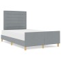 Estructura de Cama en Gris Claro, 140x200 cm, Tela de , Camas y somieres - Ref: Foro24-3344655, Precio: 247,58 €, Descuento: %