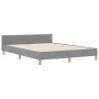 Estructura de Cama en Gris Claro, 140x200 cm, Tela de , Camas y somieres - Ref: Foro24-3344655, Precio: 247,58 €, Descuento: %