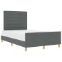 Estructura de Cama de Tela Gris Oscuro 140x200 cm de , Camas y somieres - Ref: Foro24-3344656, Precio: 238,43 €, Descuento: %