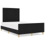 Estructura de Cama de Tela Negra 140x200 cm de , Camas y somieres - Ref: Foro24-3344657, Precio: 223,52 €, Descuento: %