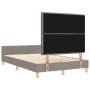 Marco de Cama en Taupe, 140x200 cm de Tela de , Camas y somieres - Ref: Foro24-3344659, Precio: 224,03 €, Descuento: %
