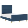 Estructura de cama de tela azul 140x200 cm de , Camas y somieres - Ref: Foro24-3344661, Precio: 221,71 €, Descuento: %