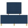 Estructura de cama de tela azul 140x200 cm de , Camas y somieres - Ref: Foro24-3344661, Precio: 221,71 €, Descuento: %
