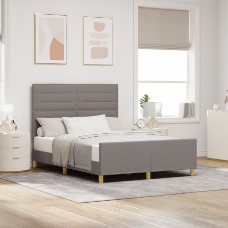 Estructura de Cama Taupe 160x200 cm Tela de , Camas y somieres - Ref: Foro24-3344666, Precio: 245,86 €, Descuento: %
