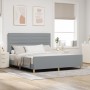 Cama Gris Claro 180x200 cm de Tela de , Camas y somieres - Ref: Foro24-3344669, Precio: 278,55 €, Descuento: %