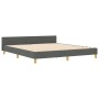 Estructura de Cama Gris Oscuro 180x200 cm Tela de , Camas y somieres - Ref: Foro24-3344670, Precio: 265,87 €, Descuento: %