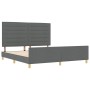 Estructura de Cama Gris Oscuro 180x200 cm Tela de , Camas y somieres - Ref: Foro24-3344670, Precio: 265,87 €, Descuento: %