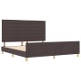 Cama Marrón Oscuro 180x200 cm Tela de , Camas y somieres - Ref: Foro24-3344672, Precio: 264,06 €, Descuento: %