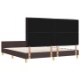 Cama Marrón Oscuro 180x200 cm Tela de , Camas y somieres - Ref: Foro24-3344672, Precio: 264,06 €, Descuento: %