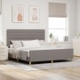 Estructura de Cama en Taupe, 180x200 cm, Tela de , Camas y somieres - Ref: Foro24-3344673, Precio: 246,11 €, Descuento: %
