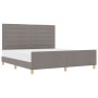 Estructura de Cama en Taupe, 180x200 cm, Tela de , Camas y somieres - Ref: Foro24-3344673, Precio: 246,11 €, Descuento: %