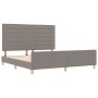 Estructura de Cama en Taupe, 180x200 cm, Tela de , Camas y somieres - Ref: Foro24-3344673, Precio: 246,11 €, Descuento: %
