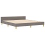 Estructura de Cama en Taupe, 180x200 cm, Tela de , Camas y somieres - Ref: Foro24-3344673, Precio: 246,11 €, Descuento: %