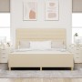 Cama en color crema - 180x200 cm de tela de , Camas y somieres - Ref: Foro24-3344674, Precio: 260,21 €, Descuento: %