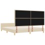 Cama en color crema - 180x200 cm de tela de , Camas y somieres - Ref: Foro24-3344674, Precio: 260,21 €, Descuento: %