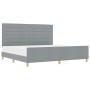 Estructura de Cama en Gris Claro, 200x200 cm, Tela de , Camas y somieres - Ref: Foro24-3344676, Precio: 277,14 €, Descuento: %