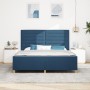 Estructura de Cama de Tela Azul 180x200 cm de , Camas y somieres - Ref: Foro24-3344675, Precio: 265,44 €, Descuento: %