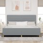 Estructura de Cama en Gris Claro, 200x200 cm, Tela de , Camas y somieres - Ref: Foro24-3344676, Precio: 277,14 €, Descuento: %