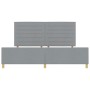 Estructura de Cama en Gris Claro, 200x200 cm, Tela de , Camas y somieres - Ref: Foro24-3344676, Precio: 277,14 €, Descuento: %