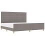 Cama Taupe 200x200 cm de Tela de , Camas y somieres - Ref: Foro24-3344680, Precio: 263,37 €, Descuento: %