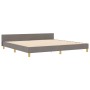 Cama Taupe 200x200 cm de Tela de , Camas y somieres - Ref: Foro24-3344680, Precio: 263,37 €, Descuento: %